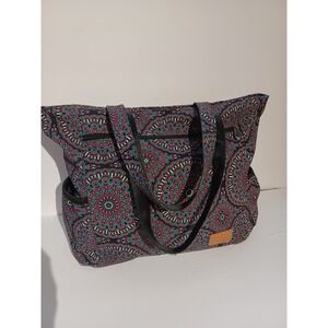 CloudMusic Shoulder‎ Tote Bag Womens Fashion Multi-functional Black Multi-color
